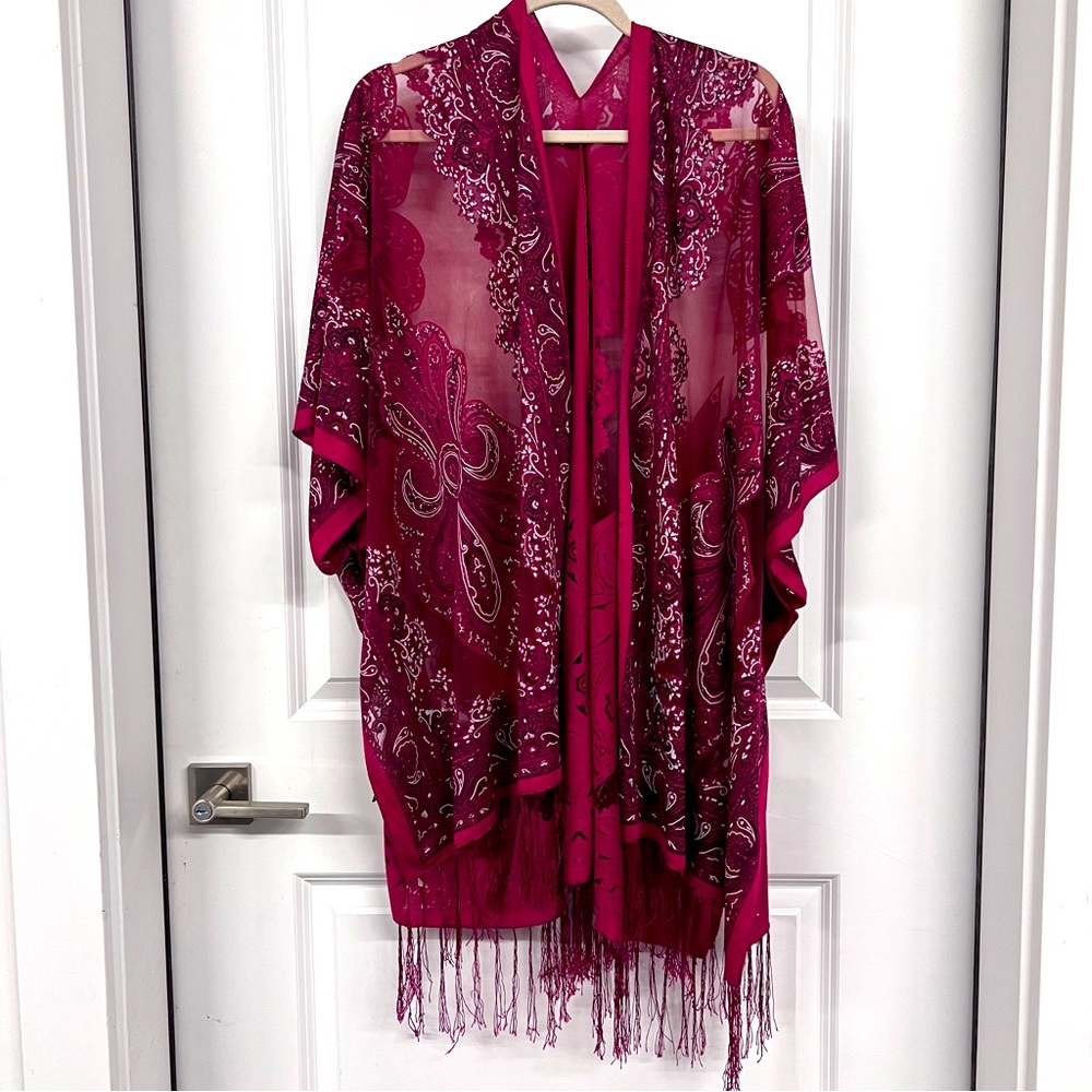 Pretty and sparkly kimono one size